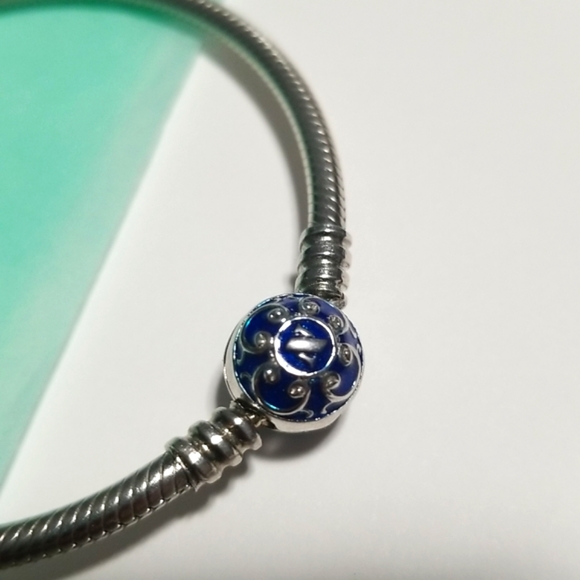 Sterling Silver Charm Bracelet Comparable To Pandora - Picture 2 of 11